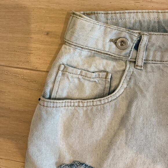 CALLIOPE Distressed Denim High Rise Mom Fit Jean Shorts | Medium‌‌‌‌‌‌‌‌‌ - Picture 5 of 9